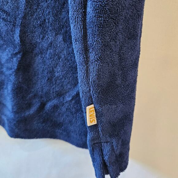 Levi's Gold Tab Polo Terry Cloth Blue Large - Picture 3 of 9